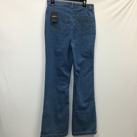NWT-High Waisted, Wide Leg Jeans - Picture 5 of 7